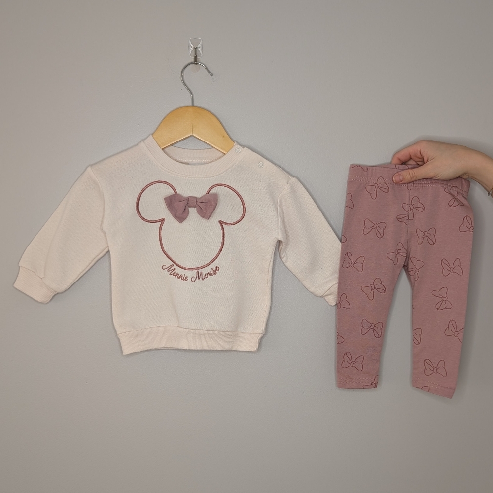 Disney Minnie Mouse Pink and Cream Kids Matching Set